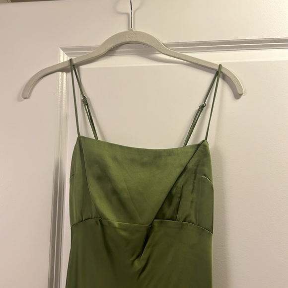 Abercrombie Satin Cowl Back Slip Midi Dress - Picture 7 of 10